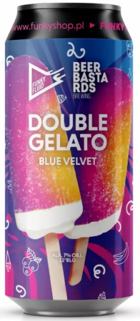 Pivovar Funky Fluid - Double Gelato: Blue Velvet 21° 0,5l (Pastry Sour)