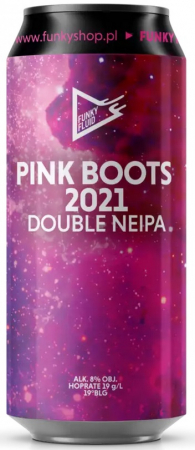 Pivovar Funky Fluid - Pink Boots 2021 19° 0,5l (Double New England IPA)