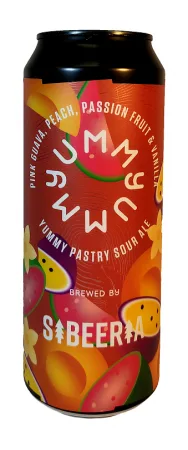 Pivovar Sibeeria - Yummy Pink Guava, Peach, Passion Fruit & Vanilla 22° 0,5l (Sour)