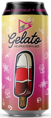 Pivovar Funky Fluid - Gelato: Neapolitan Cake 21° 0,5l (Pastry Sour)