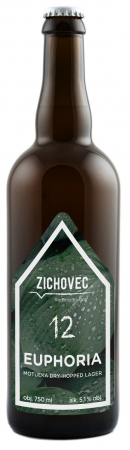 Rodinný pivovar Zichovec - Euphoria 12° 0,75l (DDH Světlý ležák)