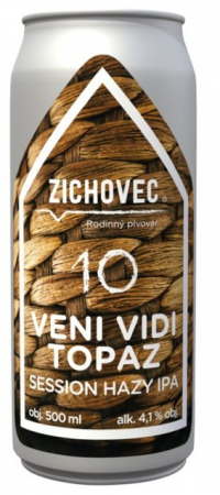 Rodinný pivovar Zichovec - Veni Vidi Topaz 10° 0,5l (Session Hazy IPA)
