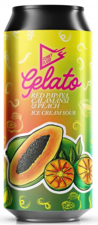 Pivovar Funky Fluid - Gelato: Red Papaya, Calamansi & Peach 18° 0,5l (Pastry Sour)