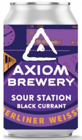 Pivovar Axiom - Sour Station: Black Currant 10° 0,33l (Sour)