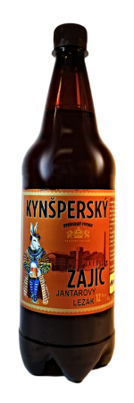 Kynšperský pivovar - Jantarový Zajíc 12° 1l (polotmavý ležák)