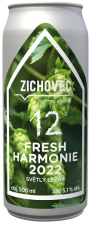 Rodinný pivovar Zichovec - Fresh Harmonie 2022 12° 0,5l (Světlý ležák)