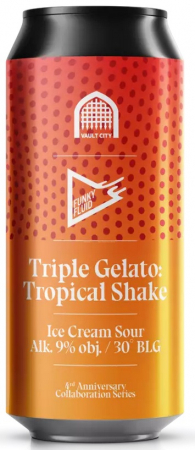 Pivovar Funky Fluid - Triple Gelato: Tropical Shake 30° 0,5l (Pastry Sour)