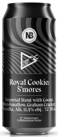 Pivovar Funky Fluid - Royal Cookie: Smores 32° 0,5l (imperial stout)