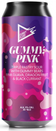 Pivovar Funky Fluid - Gummy Pink 30° 0,5l (Triple Pastry Sour)
