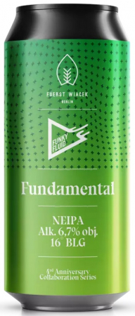 Pivovar Funky Fluid - Fundamental 16° 0,5l (New England IPA)