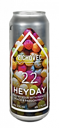Rodinný pivovar Zichovec - Heyday Mango, Peach & Passion Fruit 22° 0,5l (Pastry Sour ALE)