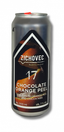 Rodinný pivovar Zichovec - Chocolate Orange Pell stout 17° 0,5l (Stout)