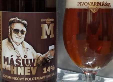 Pivovar Máša - Mášův hněv 14° 1l (silný polotmavý ležák)