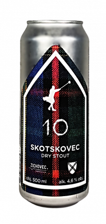 Rodinný pivovar Zichovec - Skotskovec 10° 0,5l (Dry Stout)
