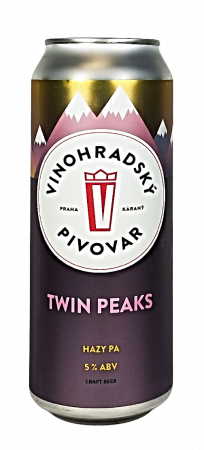 Vinohradský pivovar - Twin Peaks 12° 0,5l (Hazy Pale Ale)