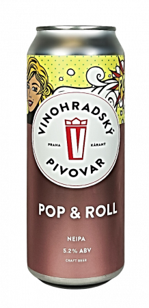 Vinohradský pivovar - Pop & Roll 14° 0,5l (NEIPA)