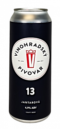 Vinohradský pivovar - Jantarová 13° 0,5l (polotmavý ležák)