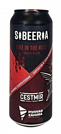 Pivovar Sibeeria/Čestmír/Záhora - Fire in the Hole 11° 0,5l (Smoke Helles)