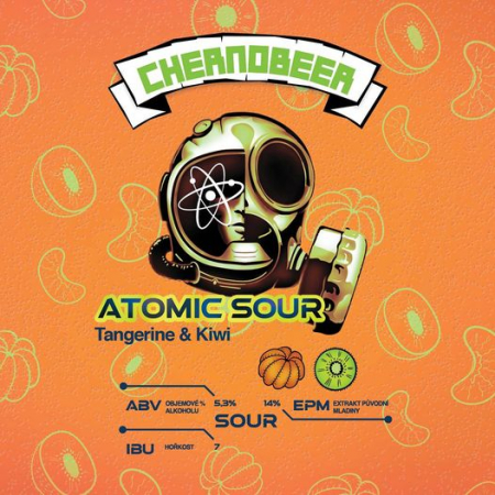 Chernobeer - Atomic Sour: Tangerine Kiwi 14° - 1,0 litru (Sour Ale)