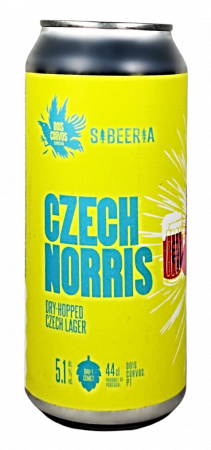 Pivovar Sibeeria/Dois Corvos - Czech Norris 12° 0,44l (Dry-Hopped Czech Lager)