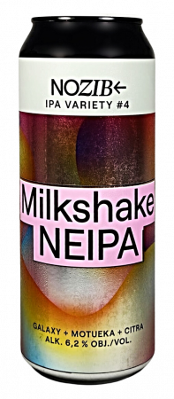 Pivovar Nozib - IPA Variety #4 Milkshake 15° 0,5l (Milkshake NEIPA)
