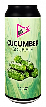 Pivovar Funky Fluid - Cucumber 10,5° 0,5l (Sour Ale)