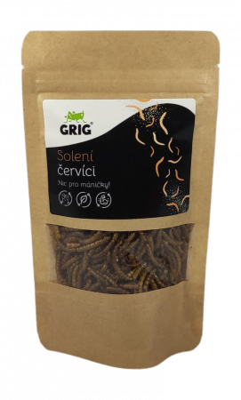 Grig - Solení červíci 20 g (jedlý hmyz)