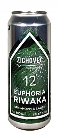 Rodinný pivovar Zichovec - Euphoria Riwaka 12° 0,5l (Dry Hopped Lager)