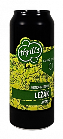 černý potoka a Thrills - Místo 11° 0,5l (světlý ležák)