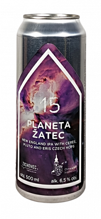 Rodinný pivovar Zichovec - Planeta Žatec 15° 0,5l (New England IPA)