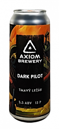 Pivovar Axiom - Dark Pilot 13° 0,5l (tmavý ležák)