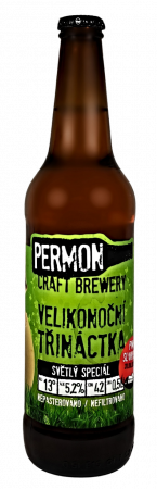 Pivovar Permon - Velikonoční speciál 13° 0,5l (světlý ležák)