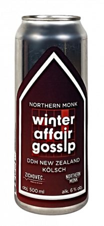 Rodinný pivovar Zichovec w/ Northern Monk - Winter Affair Gossip Northern Monk 14° 0,5l (Kölsch)