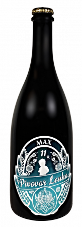 Pivovar Louka - MAX 11° 0,75l (polotmavý ležák)