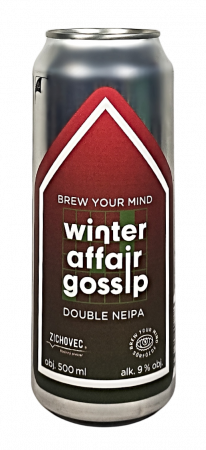 Rodinný pivovar Zichovec w/ Brew Your Mind - Winter Affair Gossip Brew Your Mind 20° 0,5l (Double NEIPA)