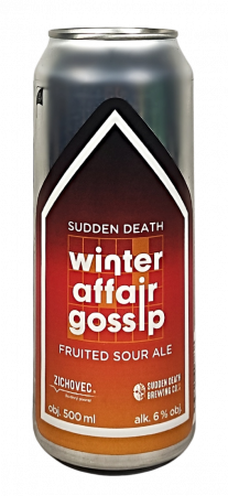 Rodinný pivovar Zichovec w/ Sudden Death - Winter Affair Gossip Sudden Death 15° 0,5l (Fruited Sour Ale)