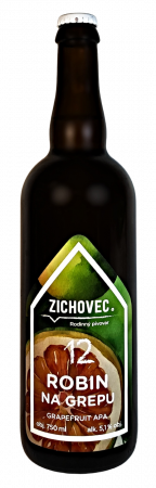 Rodinný pivovar Zichovec - Robin na Grepu 12° 0,75l (Grapefruit APA)