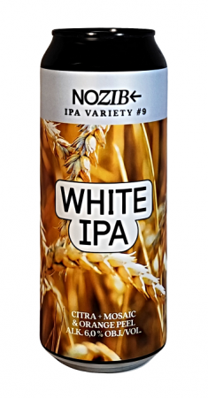 Pivovar Nozib - IPA Variety #9 White IPA Citra + Mosaic + Orange Peel 14° 0,5l (White IPA)