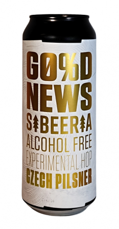 Pivovar Sibeeria - Good News: Experimental Hop Czech Pilsner 0,5l (nealko ležák)