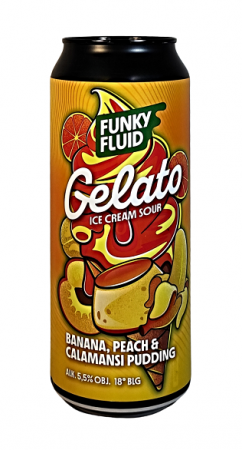 Pivovar Funky Fluid - Gelato: Banana, Peach, Calamansi Pudding 18° 0,5l (Ice Cream Sour)