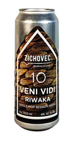 Rodinný pivovar Zichovec - Veni Vidi Riwaka 10° 0,5l (Session NEIPA)
