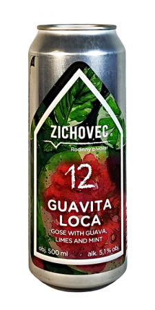 Rodinný pivovar Zichovec - Guavita Loca 12° 0,5l (Gose)