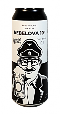 černý potoka w/ Lomnické pivo - Nebelova 10° 0,5l (světlý ležák)