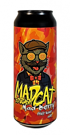 Pivovar MadCat - Sourgasm Mad Berry 11° 0,5l (Fruit Sour Ale)
