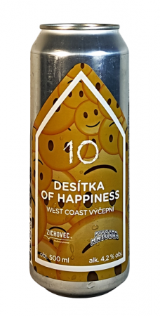Rodinný pivovar Zichovec w/ Matuška - Desítka of Happiness 10° 0,5l (West Coast výčepní)
