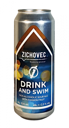 Rodinný pivovar Zichovec - Drink and Swim Ø 0,5l (Nealko Sour ALE)