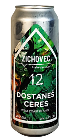 Rodinný pivovar Zichovec - Dostaneš Ceres 12° 0,5l (Pilsner)