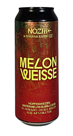 Pivovar Nozib - Melon Weisse Hopfenweizen Watermelon Bubble Gum 11° 0,5l (Hopfenweizen)