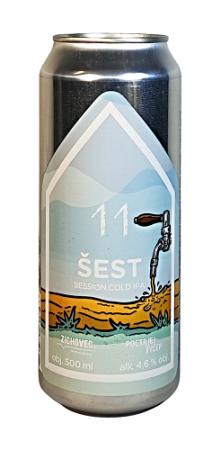 Rodinný pivovar Zichovec - Šest 11° 0,5l (Session Cold New Zealand IPA)