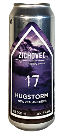 Rodinný pivovar Zichovec - Hugstorm 17° 0,5l (New Zealand NEIPA)